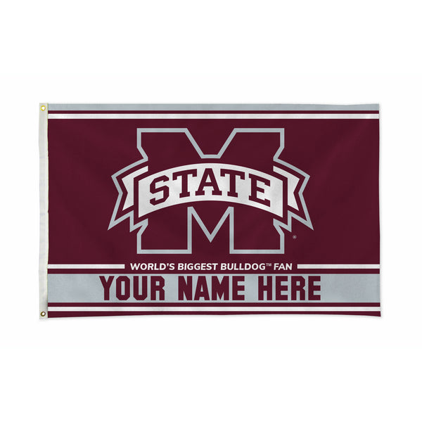 Mississippi State Personalized Banner Flag (3X5')