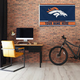 Denver Broncos Personalized Banner Flag (3X5')