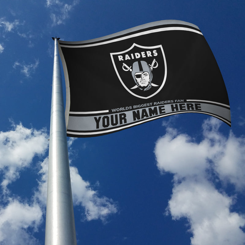 Raiders Personalized Banner Flag (3X5')