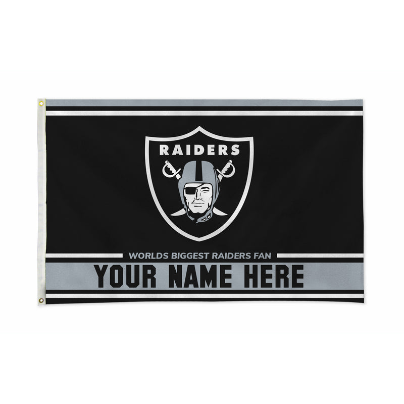 Raiders Personalized Banner Flag (3X5')