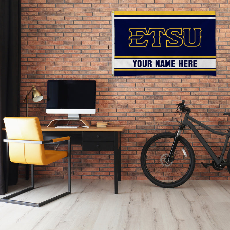 East Tennessee State Personalized Banner Flag