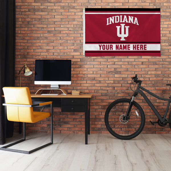 Indiana University Personalized Banner Flag