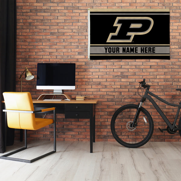 Purdue Personalized Banner Flag