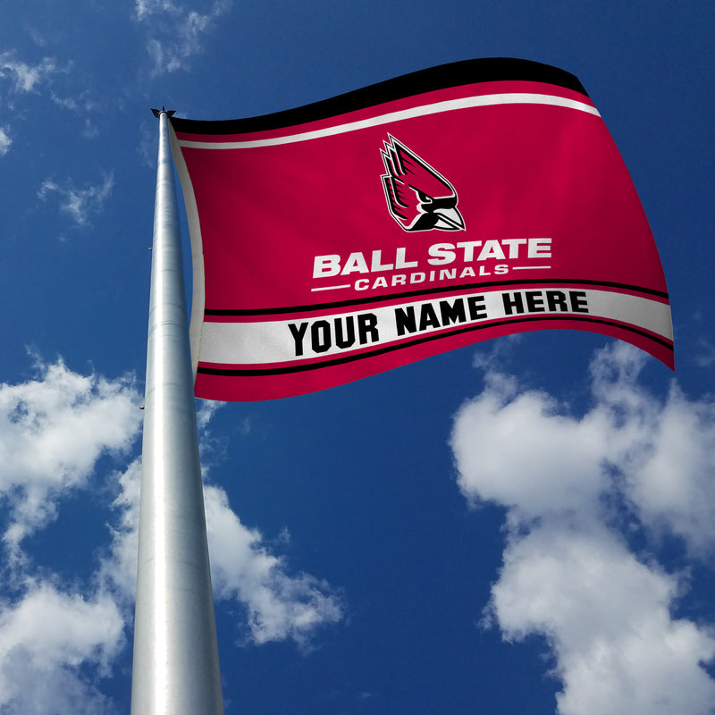 Ball State Personalized Banner Flag