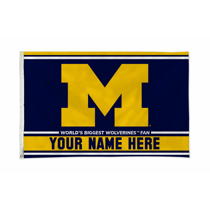 Michigan University Personalized Banner Flag (3X5')