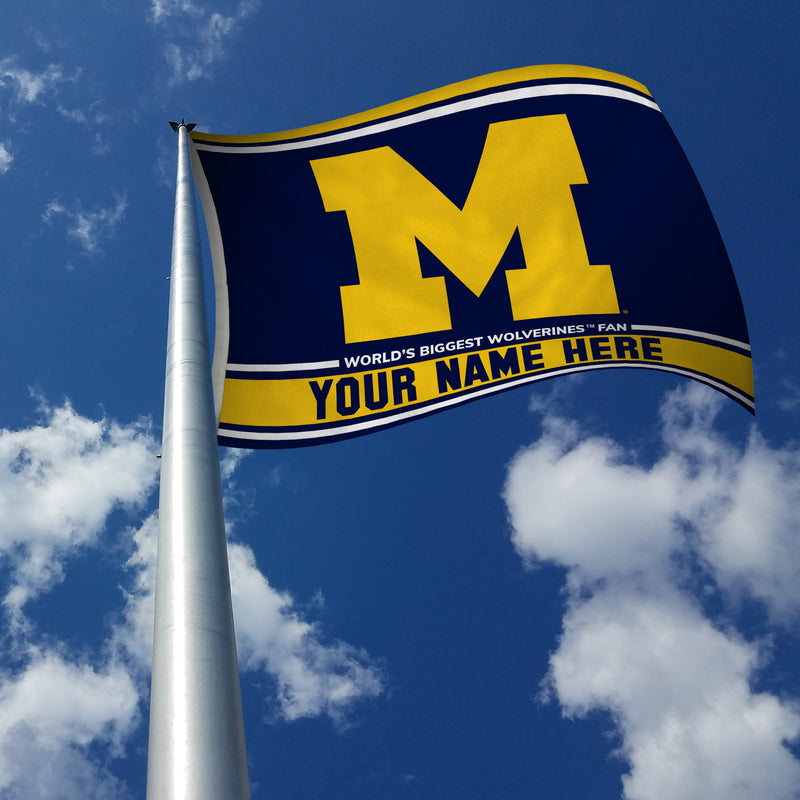 Michigan University Personalized Banner Flag (3X5')