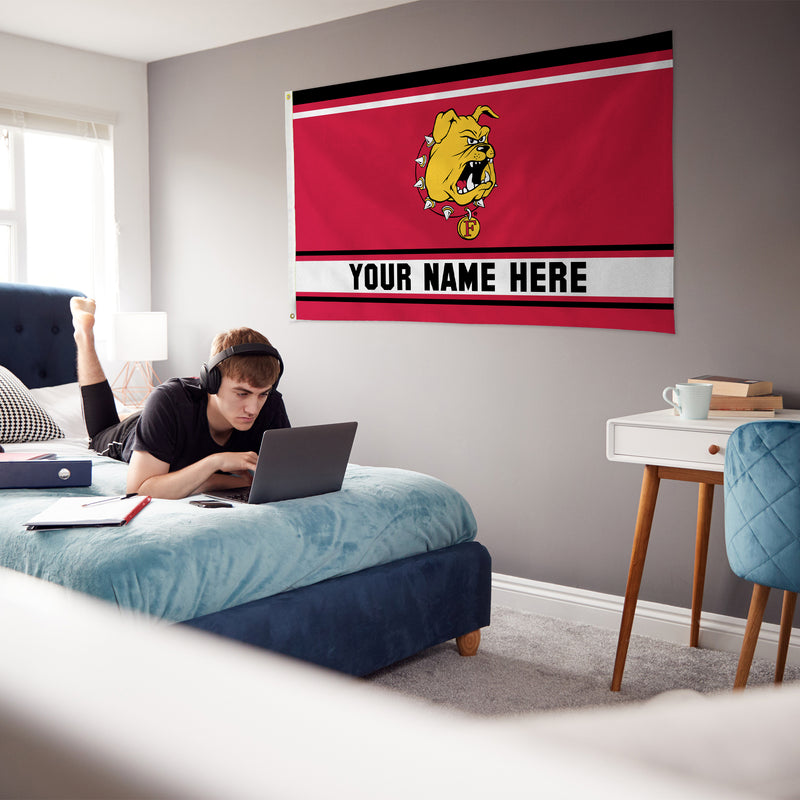 Ferris State Personalized Banner Flag