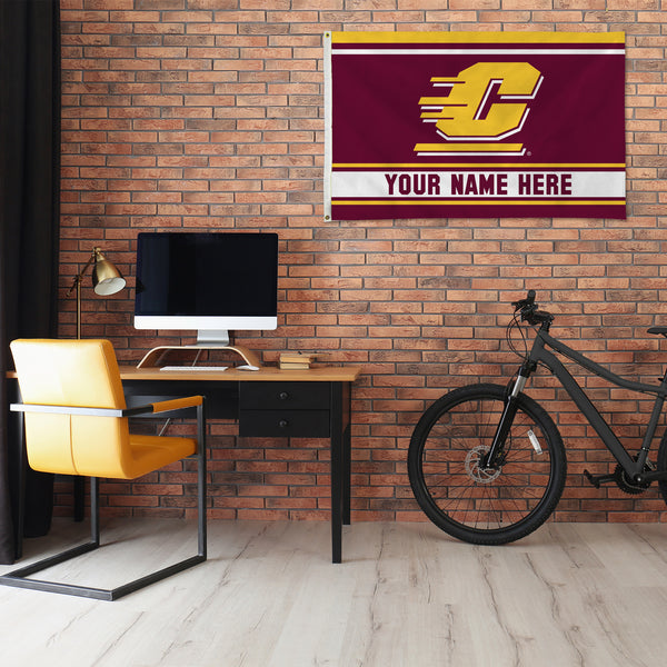 Central Michigan Personalized Banner Flag