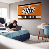 Oklahoma State Personalized Banner Flag