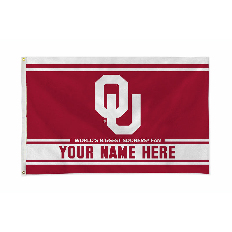 Oklahoma University Personalized Banner Flag (3X5')