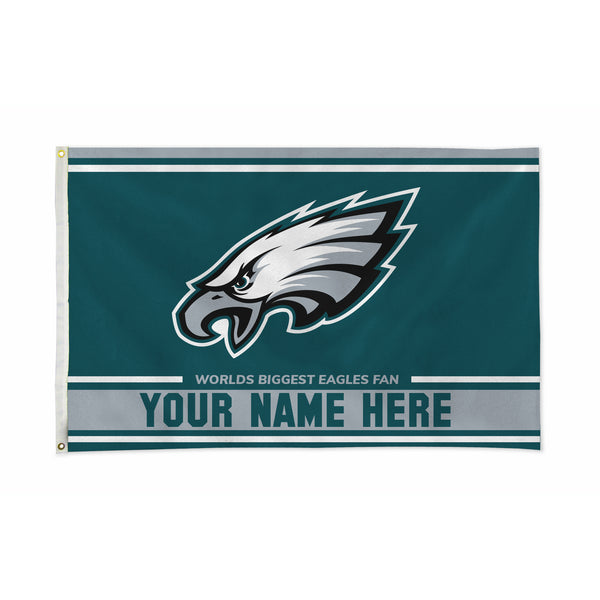 Philadelphia Eagles Personalized Banner Flag (3X5')