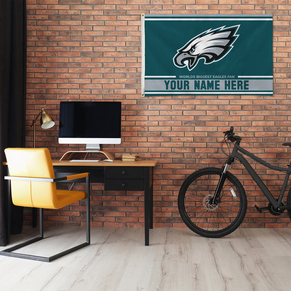 Philadelphia Eagles Personalized Banner Flag (3X5')