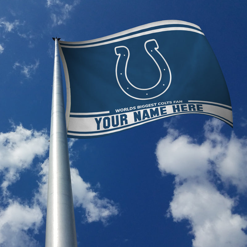 Indianapolis Colts Personalized Banner Flag (3X5')