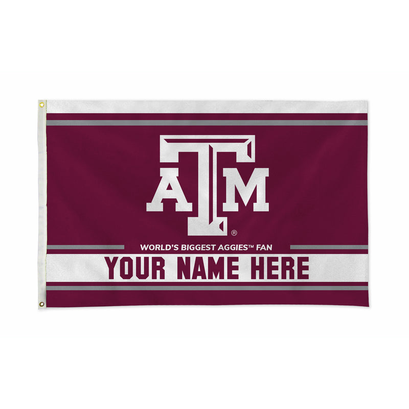 Texas A&M Personalized Banner Flag (3X5')