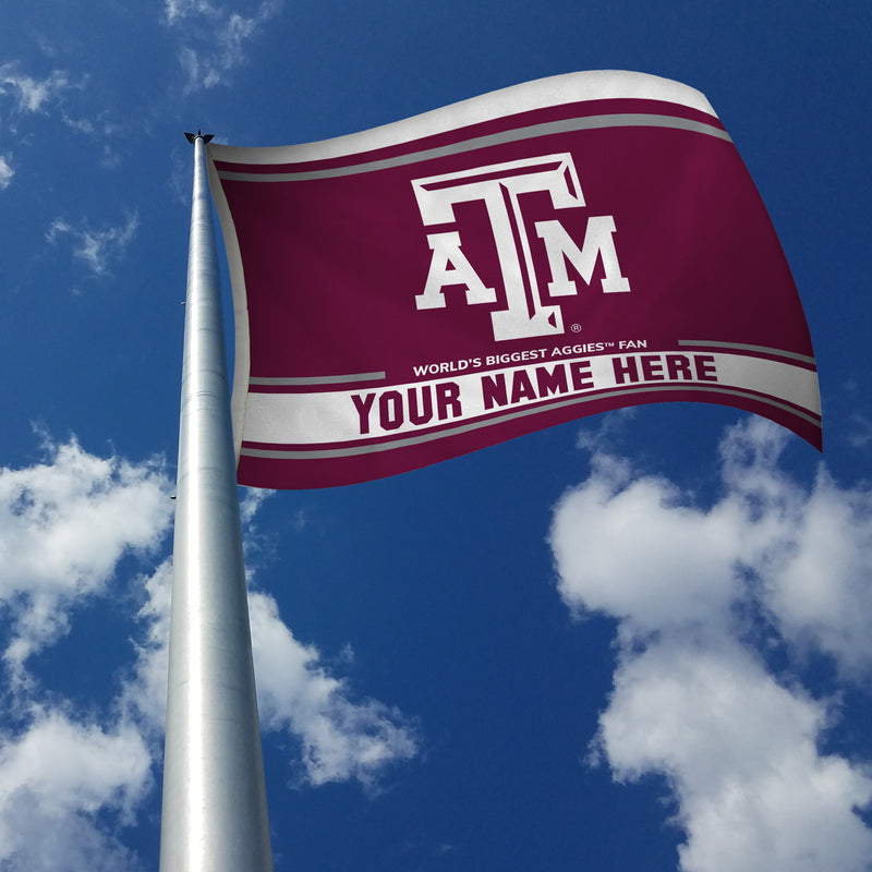Texas A&M Personalized Banner Flag (3X5')