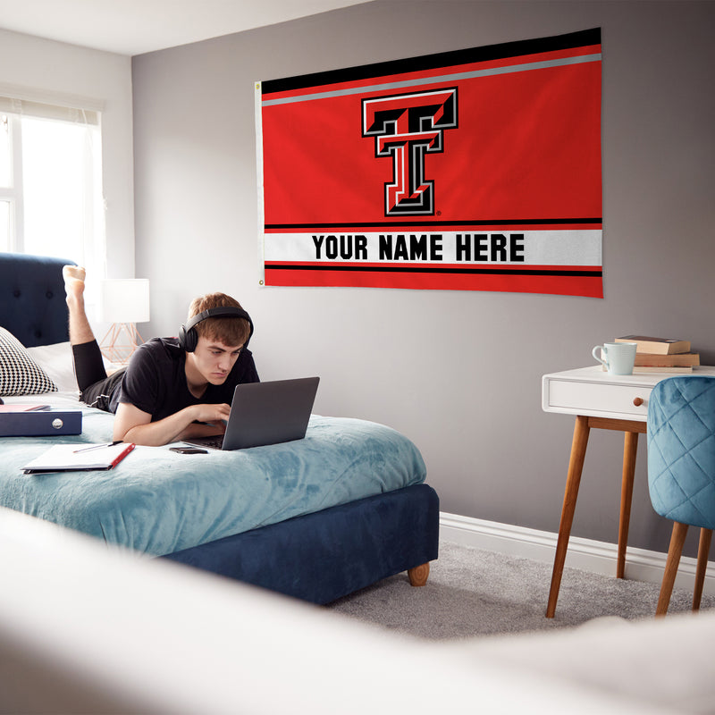 Texas Tech Personalized Banner Flag