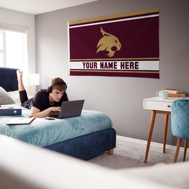 Texas State Personalized Banner Flag