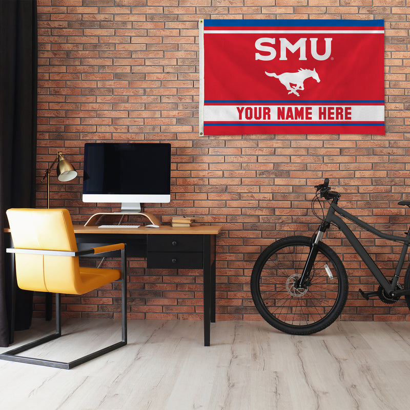 Southern Methodist Personalized Banner Flag