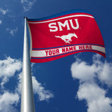 Southern Methodist Personalized Banner Flag