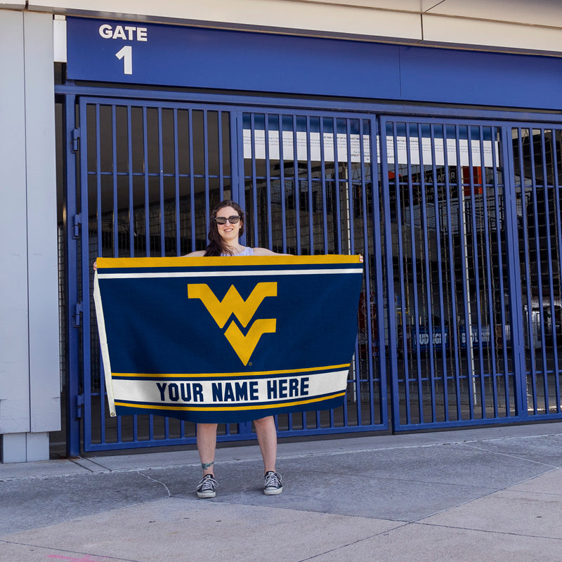 West Virginia University Personalized Banner Flag