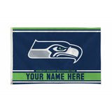 Seattle Seahawks Personalized Banner Flag (3X5')
