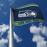Seattle Seahawks Personalized Banner Flag (3X5')