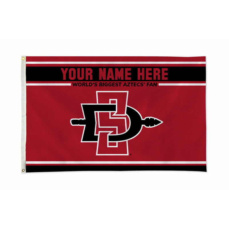 San Diego State Personalized Banner Flag