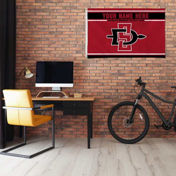 San Diego State Personalized Banner Flag