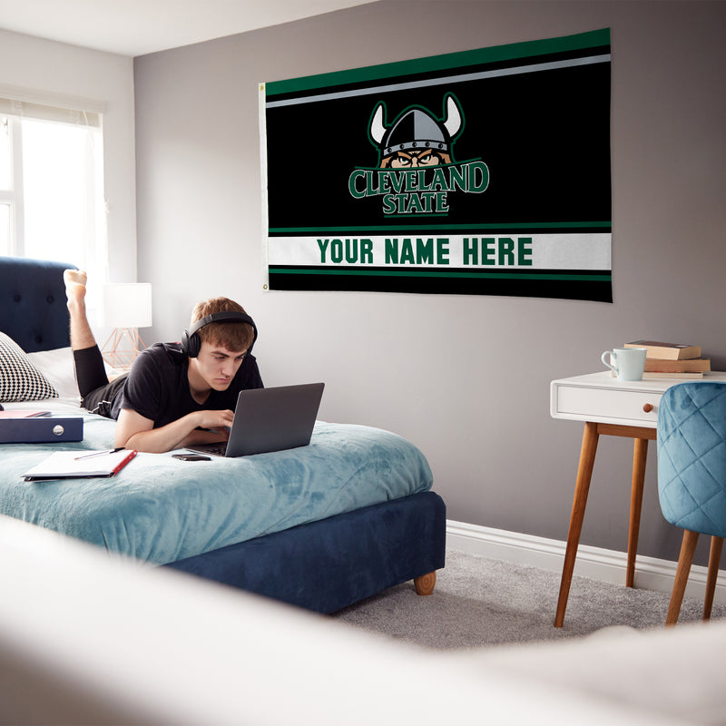 Cleveland State Personalized Banner Flag