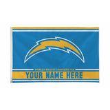 La Chargers Personalized Banner Flag (3X5')