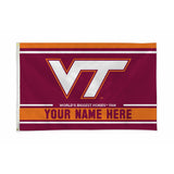 Virginia Tech Personalized Banner Flag (3X5')