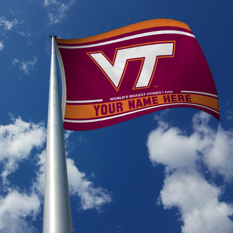 Virginia Tech Personalized Banner Flag (3X5')