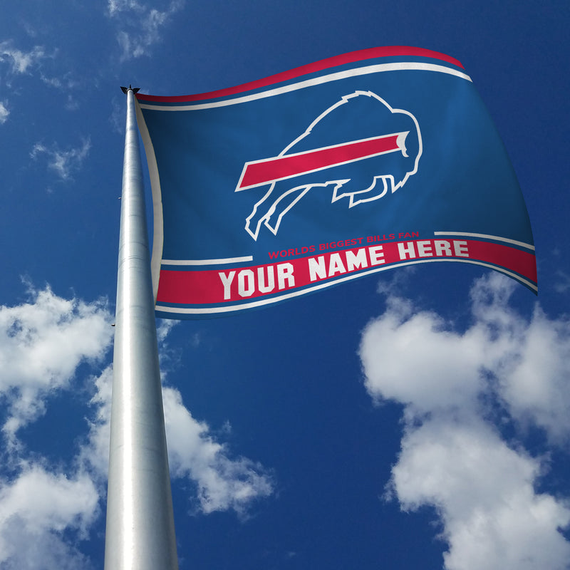 Buffalo Bills Personalized Banner Flag (3X5')