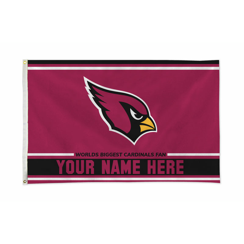 Arizona Cardinals Personalized Banner Flag (3X5')