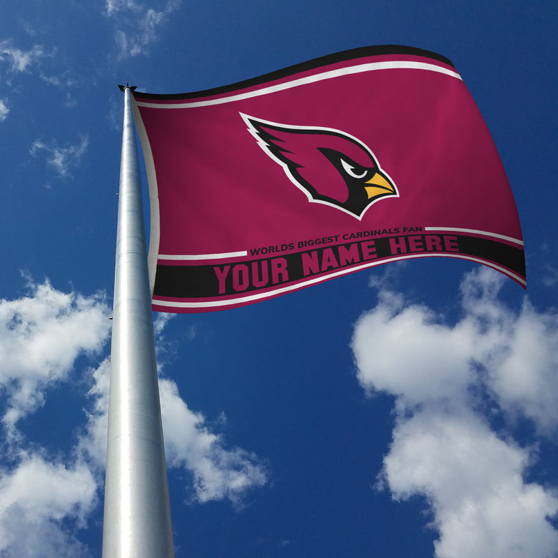 Arizona Cardinals Personalized Banner Flag (3X5')