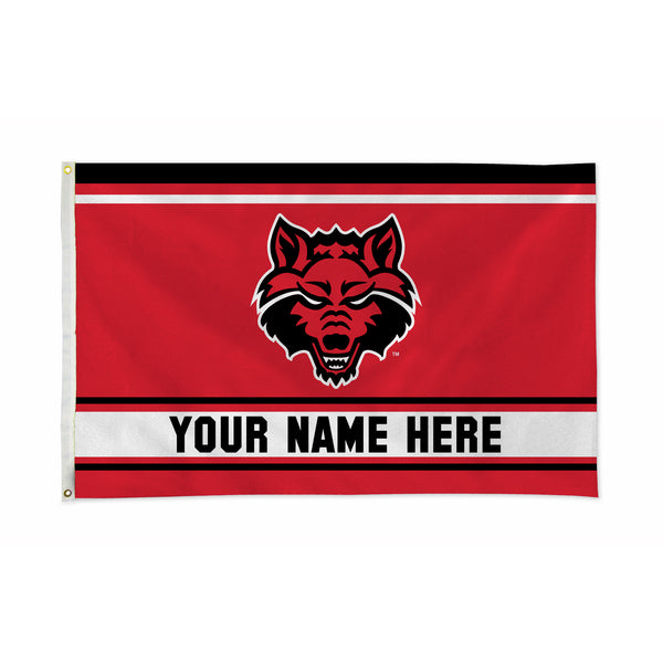 Arkansas State Personalized Banner Flag