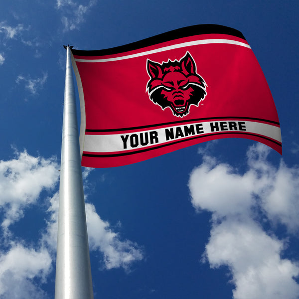 Arkansas State Personalized Banner Flag