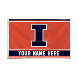 Illinois University Personalized Banner Flag (3X5')