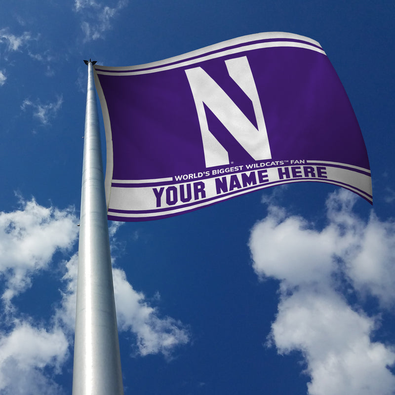 Northwestern Personalized Banner Flag (3X5')