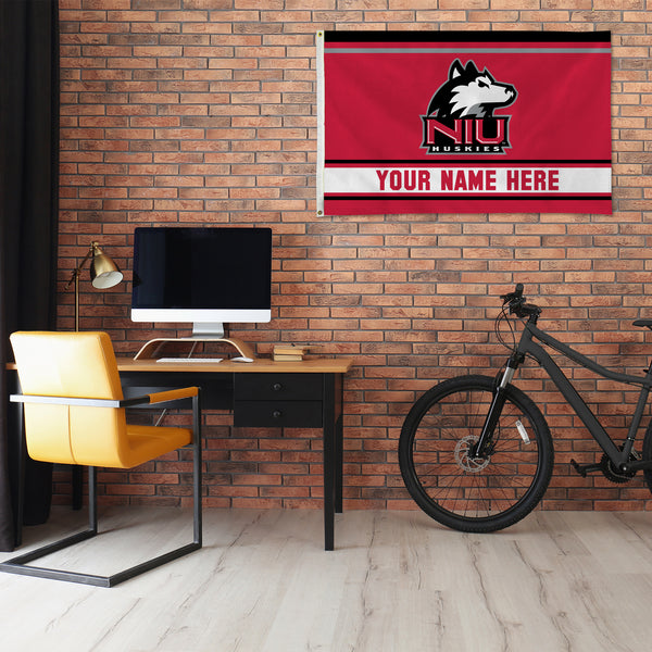 Northern Illinois Personalized Banner Flag