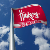 Nebraska University Personalized Banner Flag (3X5')