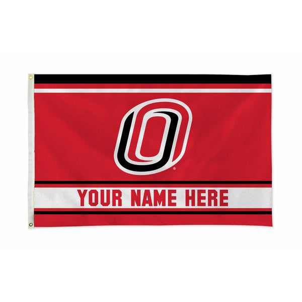 Nebraska - Omaha Personalized Banner Flag