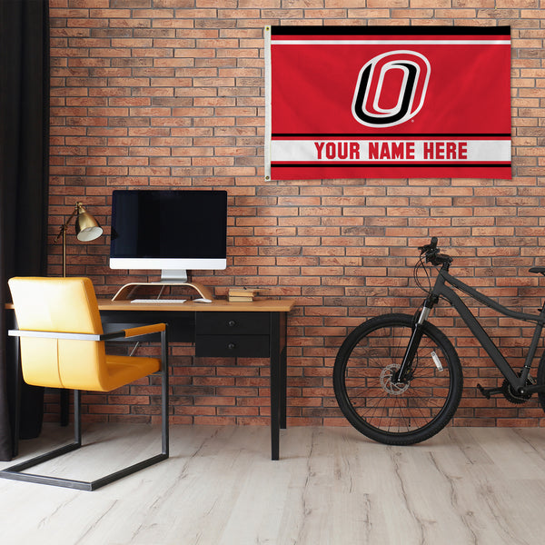 Nebraska - Omaha Personalized Banner Flag