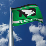 North Dakota University Personalized Banner Flag