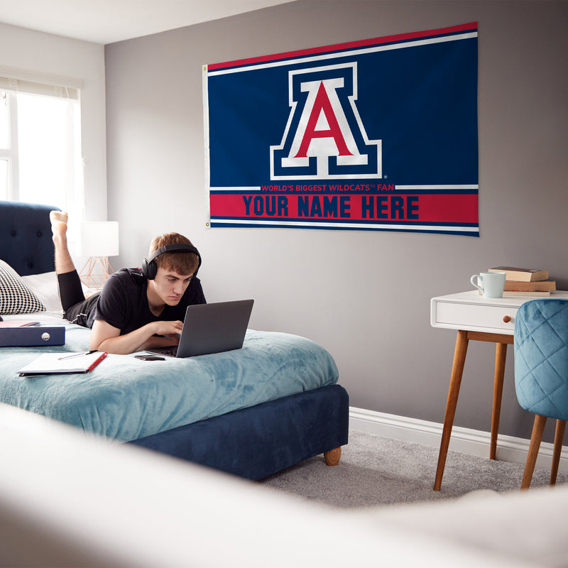Arizona University Personalized Banner Flag (3X5')