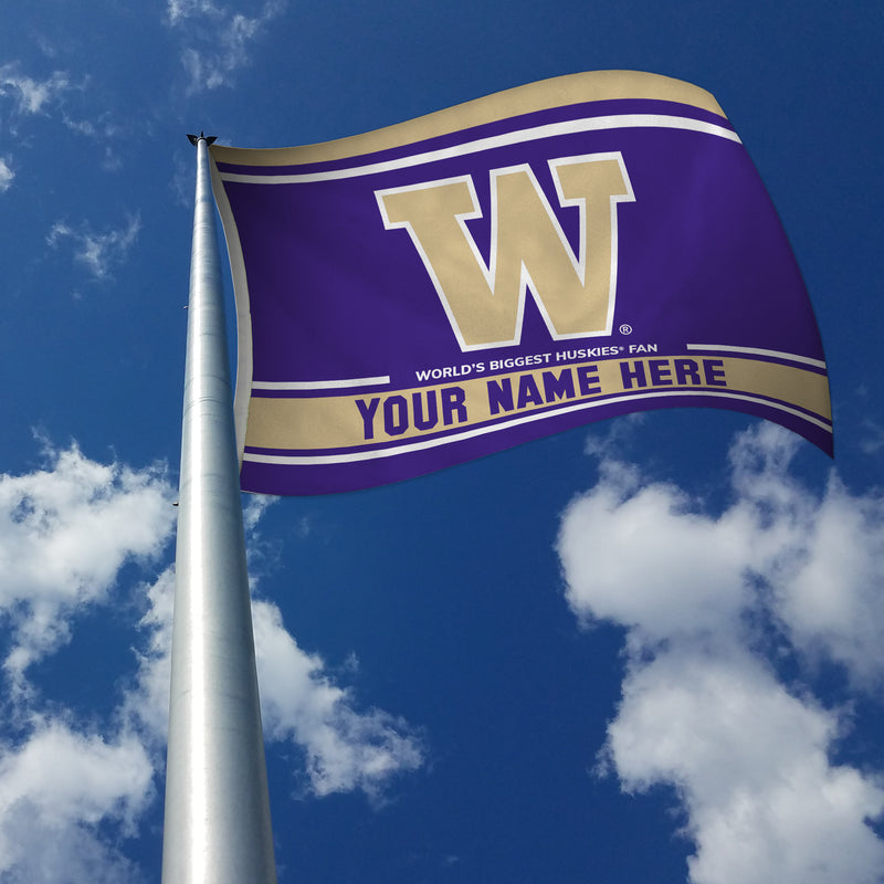 Washington University Personalized Banner Flag (3X5')