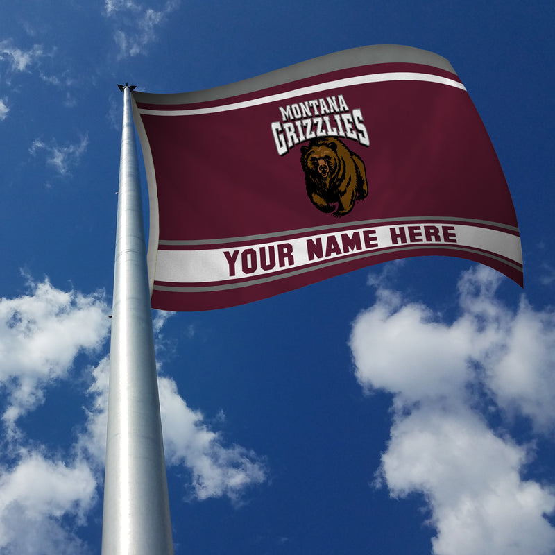 Montana University Personalized Banner Flag