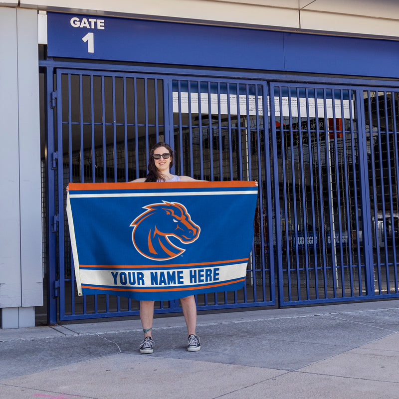 Boise State Personalized Banner Flag