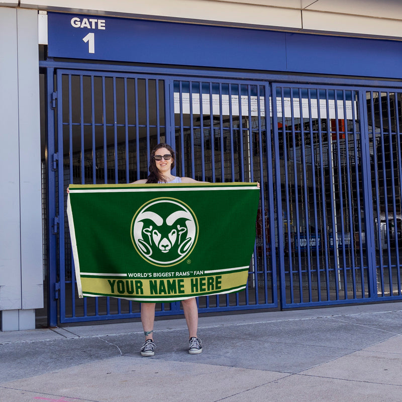 Colorado State Personalized Banner Flag (3X5')