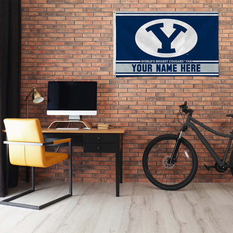 Byu Personalized Banner Flag (3X5')